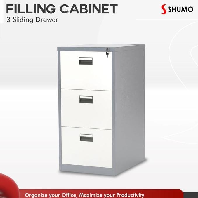 TERBARU - Filling Kabinet Besi 3 Susun Laci|Cabinet Laci Dokumen Arsip Kantor