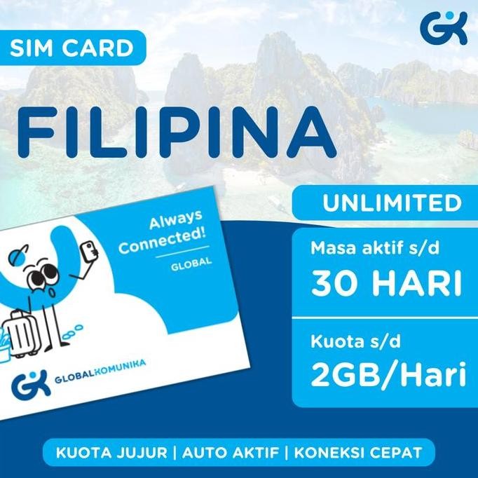 BEBAS ONGKIR - Simcard Filipina Unlimited | Sim Card Philippines