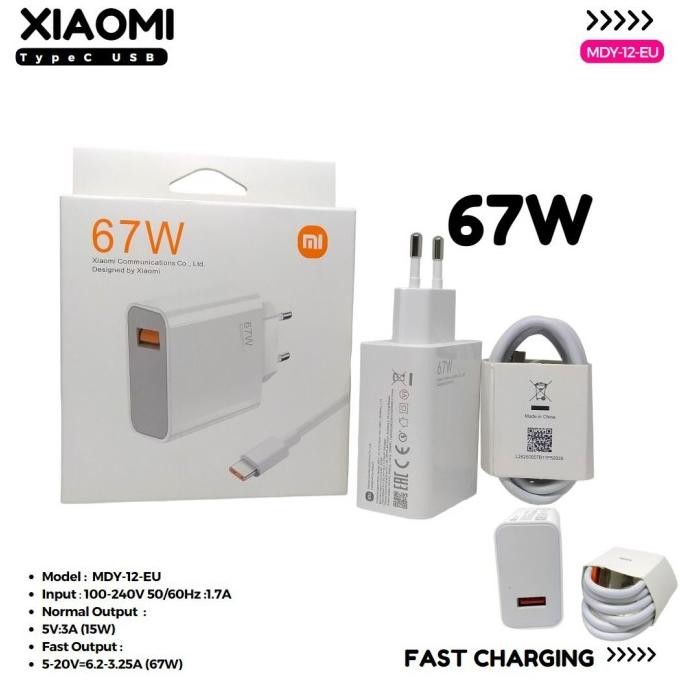 Charger Xiaomi Mi9 67W MDY-12-EH Turbo Fast Charge Original