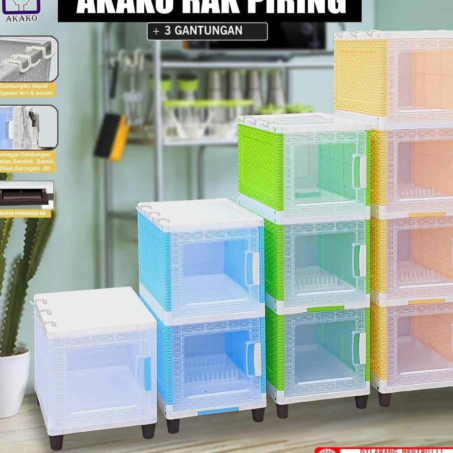 Rak Piring Akako Lemari Piring Dapur Tempat Piring