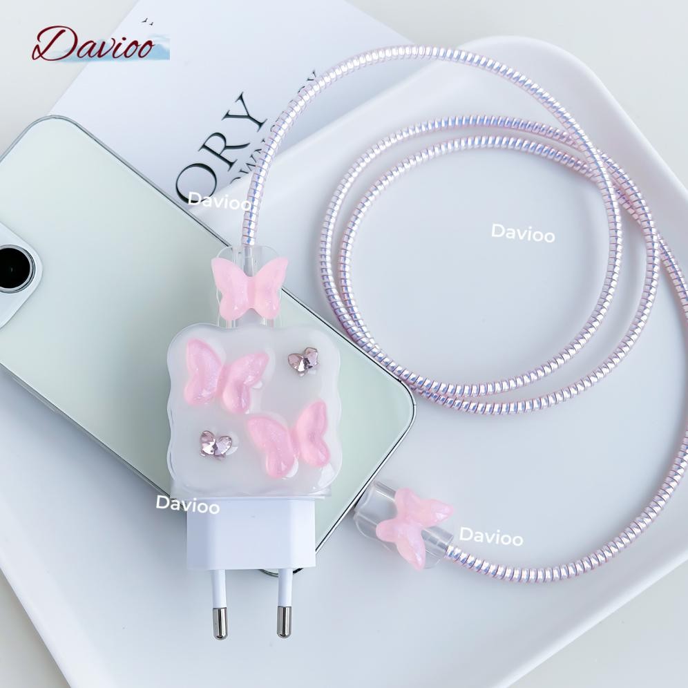 Pelindung Charger Samsung 25w Bentuk OVAL - Model: EP-TA800 Motif Kristal Pelindung Kabel & Adaptor 