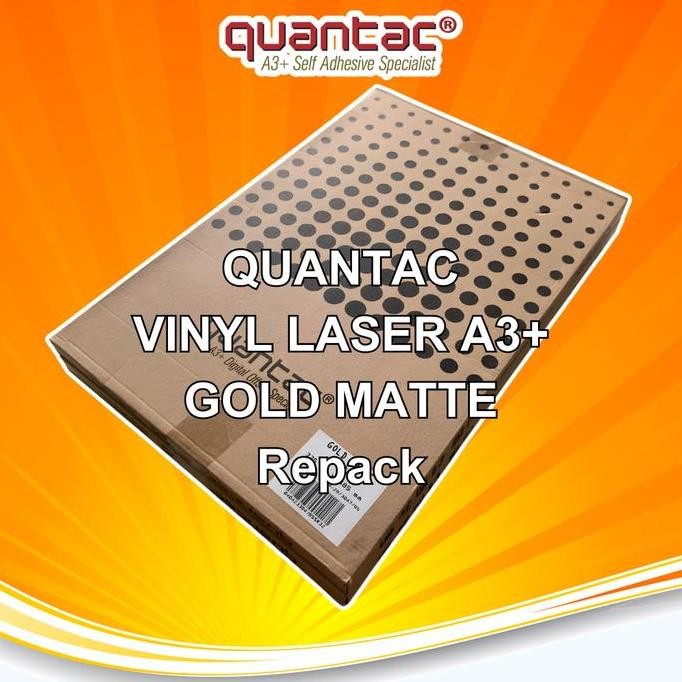 

Baru Quantac Vinyl Metalize A3+ - Silver / Gold Bright / Matte Stiker Laser Anti Air