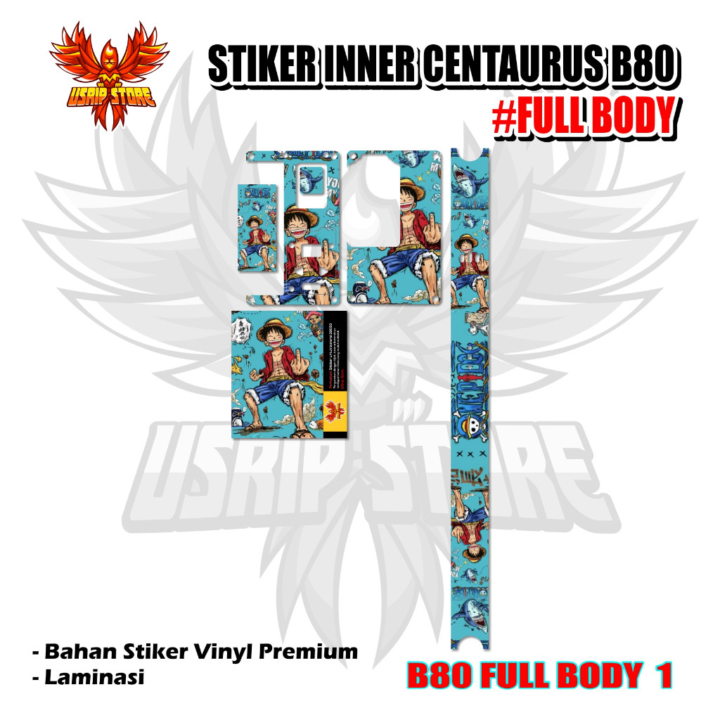

1 B80 Garskin/Stiker Case Bisa Custom Motif - 2Pcs