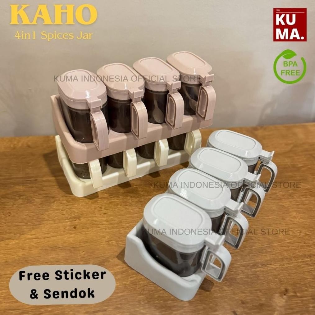 Ready Kuma Kaho Bumbu Set 4In1 Free Sendok Stiker Food Grade