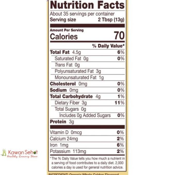 

Bob'S Red Mill Organic Golden Flaxseed Meal 453 Gr | Flaxseed Halus #Gratisongkir