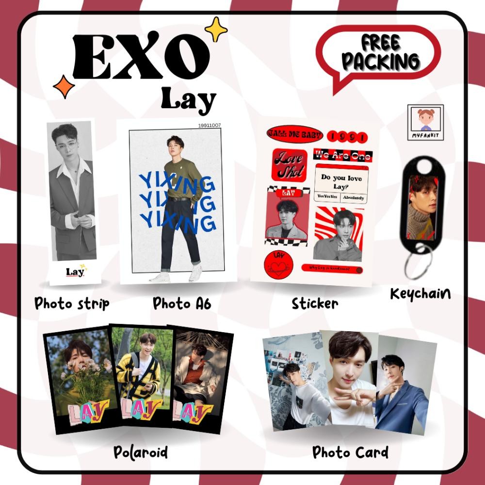 Ad-532 Mini Fankit Exo / Gift Box Kpop / Hampers Kpop / Fankit Box Exo L