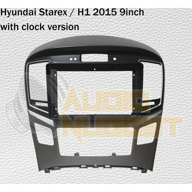 * Frame Head Unit Android Hyundai H1 Starex Clock Version 2015 9 Inch *