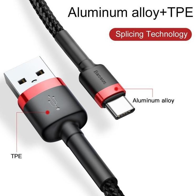 Baseus Cafule Type C Baseus Kabel Data Baseus USB To Type C Quick Charge Baseus Type C Kabel Type C 