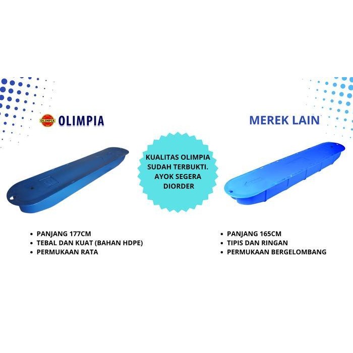 Pelampung Kincir Tambak Olimpia Bahan Hdpe Panjang 177Cm Original Dan Terpercaya