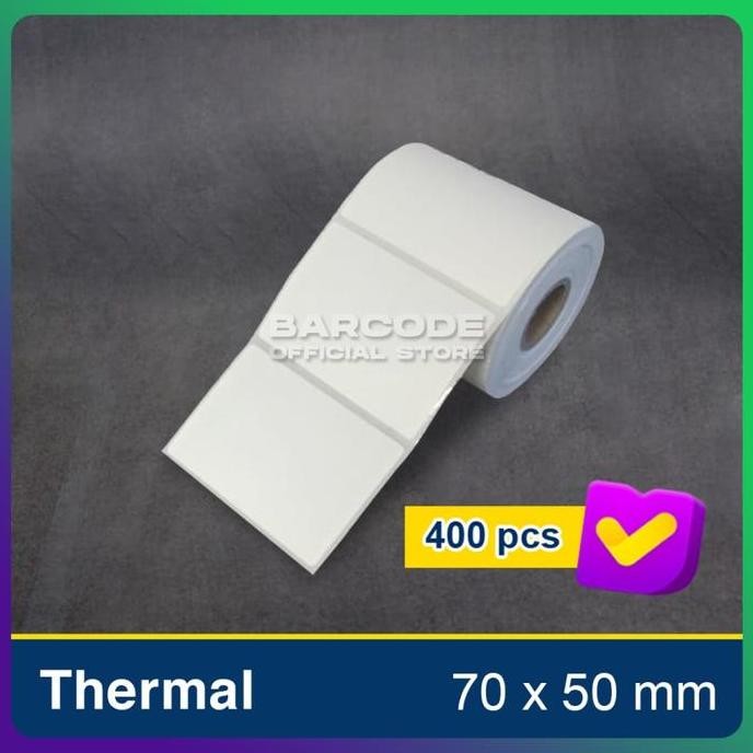 

Baru Label Termal 70X50Mm 1 Line (1 Slop) - Stiker Label Thermal Printer