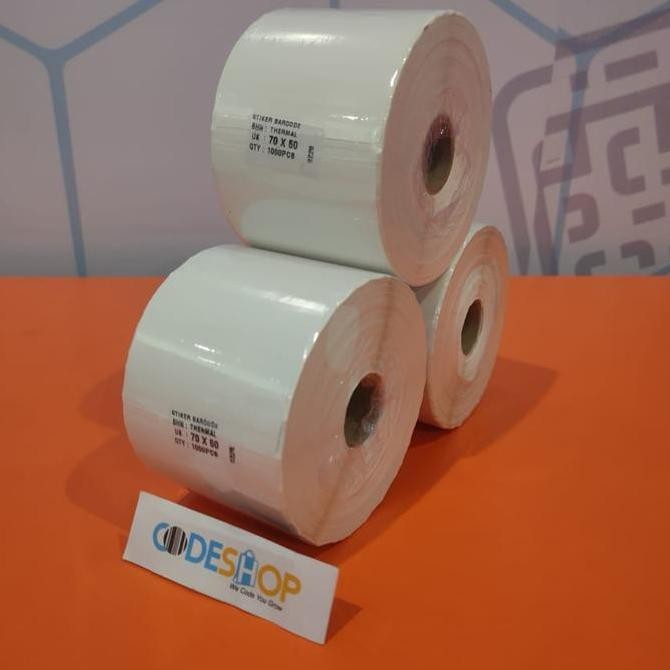 

Baru Kertas Label Thermal 70X50Mm - Kertas Stiker Ukuran 7X5Cm