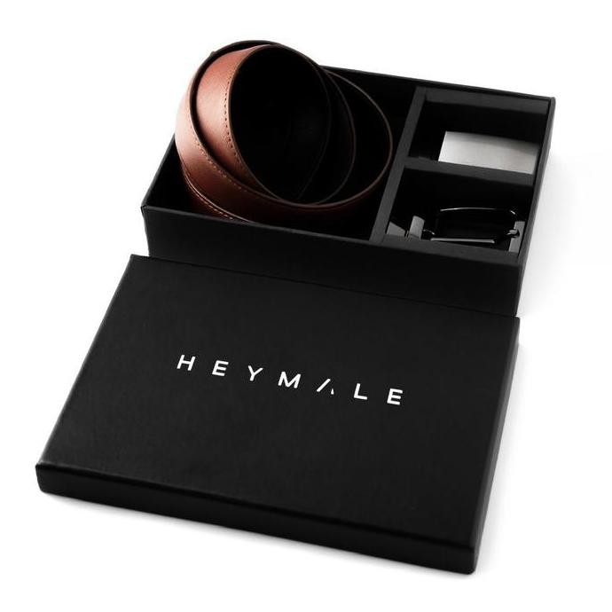 SALE HEYMALE REVERSIBLE BELT PAKET BUNDLING IKAT PINGGANG PRIA