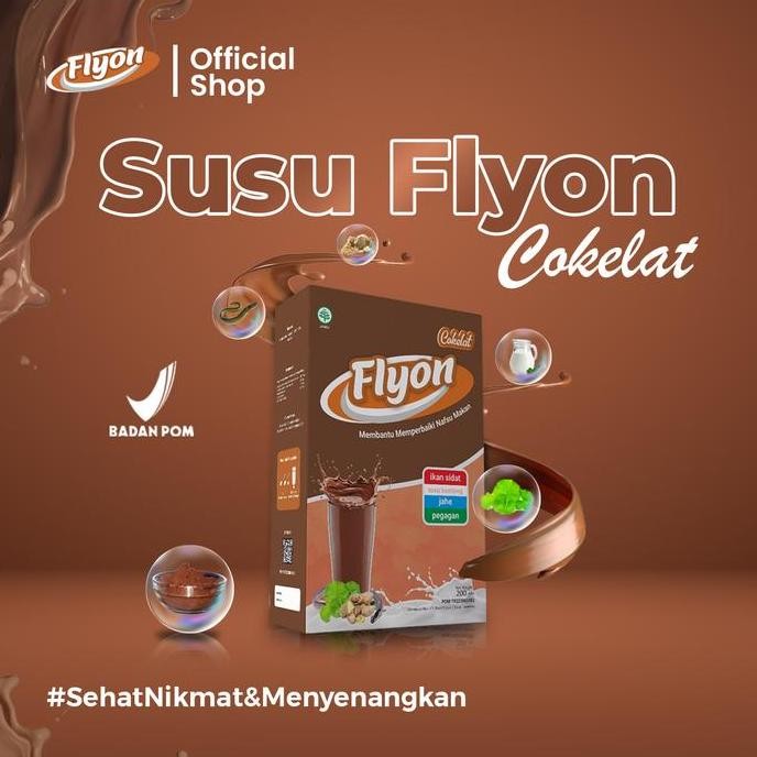 

terbaru flyon cokelat 200gr susu anak penambah nafsu makan tinggi kalori