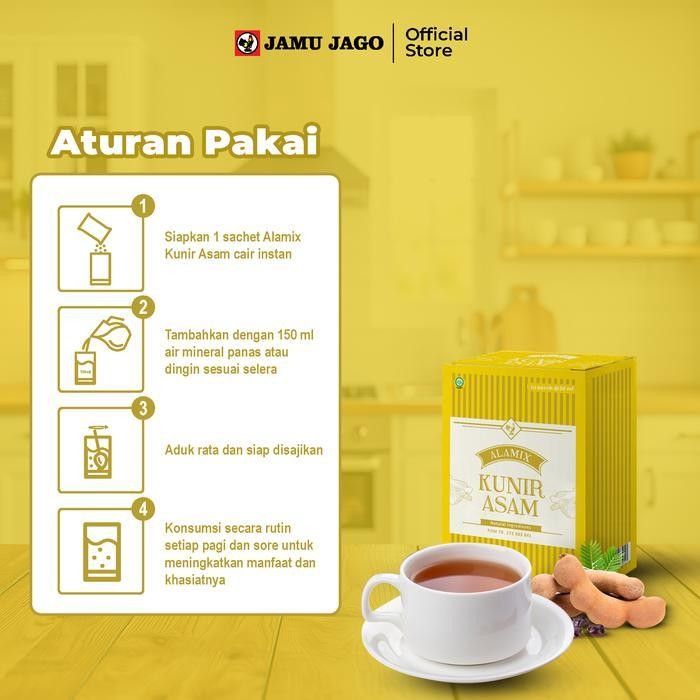 

SL Alamix Kunir Asam Minuman Herbal Cair Instan Siap Seduh