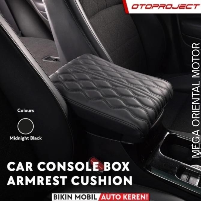 Bantalan Console Box Universal Mobil / Car Console Armrest Cushion Otoproject Warna Hitam