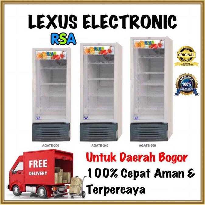 TERMURAH - SHOWCASE KULKAS SHOWCASE AGATE300 RSA AGATE 300 SHOWCASE 5 RAK 5 SUSUN