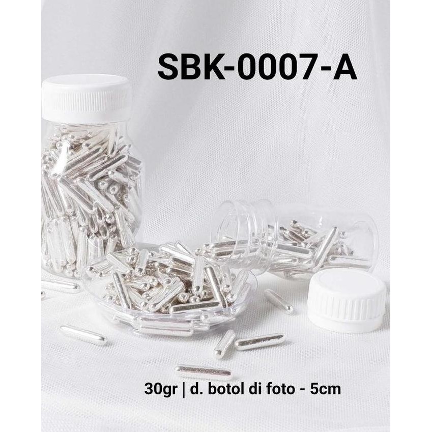 

siap kirim] SBK-0007-A Sprinkles sprinkle sprinkel 30 gram kapsul meses silver