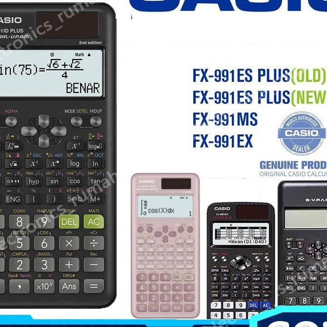 

Kalkulator Scientific Casio Ilmiah Fx991Ex991Esplus Calculator Scientific Casio Kalkulator Casio Scientific 417 Fungsidua Sumber Tenaga Dan Tenaga Matahari40 Konstanta Rumus