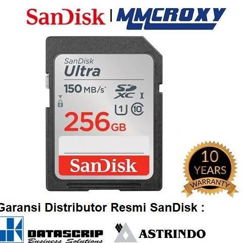 TERBARU - SanDisk Ultra SDXC Card class 10 256GB - SDCard 256GB