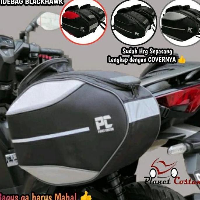 Harga Promo Tas Motor Samping Sidebag Blackhawk Original Lengkap dengan Cover Anti Air