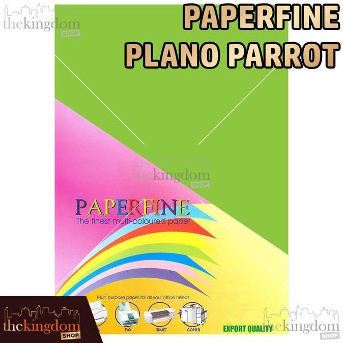 

Paperfine Kertas HVS Warna Plano Parrot Green Hijau Tua 61x86cm /100 Lembar 230