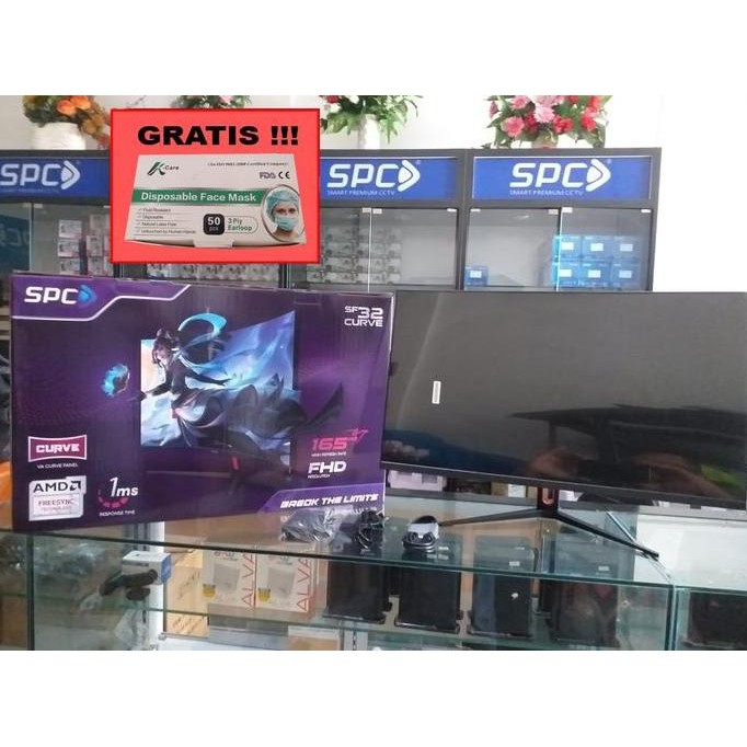 TERMURAH - SPC LED PRO SM CURVE 32" FULL HD Gaming Monitor 32 Inch 144HZ