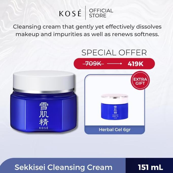 NEW KOSE Sekkisei Cleansing Cream 151ml
