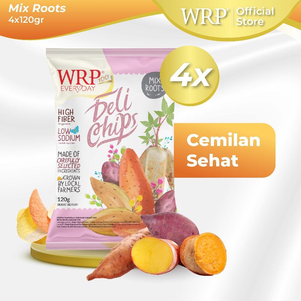 

WRP Delichips Mix Roots Family Pack 120g (Bundle 4) - Camilan Diet