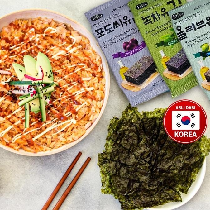

Chpdong Roasted Seaweed - Rumput Laut Asli Korea 1 Bundle 10 Pack