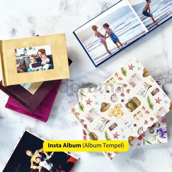 Album Tempel Insta Album- 4R & 6R ( pilihan warna cover menarik)