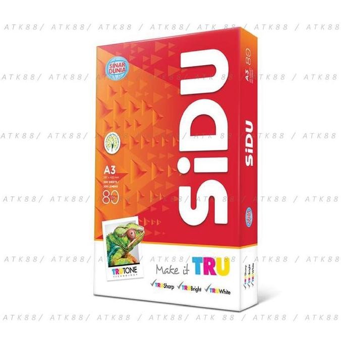 

NEW Kertas HVS A3 80 gsm - Sidu