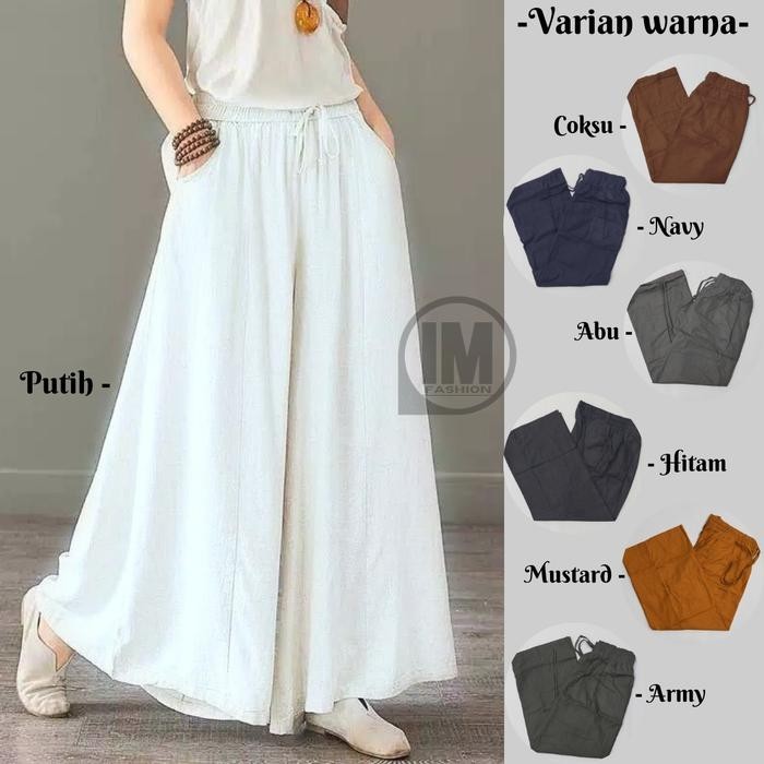 Trivia Kulot Jumbo I Celana Kulot Linen Wanita Jumbo