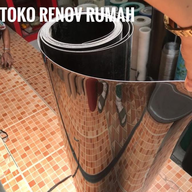 New  plat fiber pagar hitam polos (TEBAL)/ plat fiber pagar/ penutup pagar