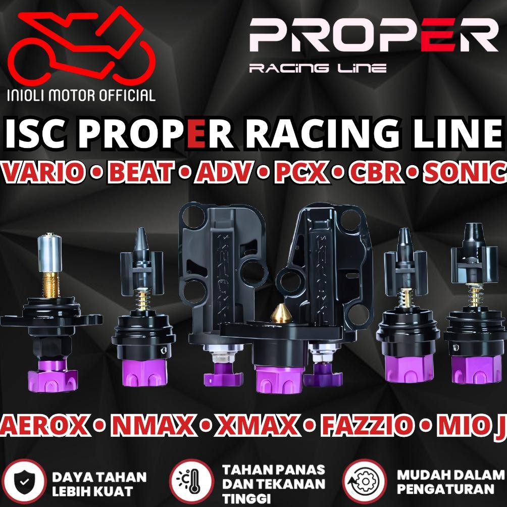 ISC MANUAL AIR SCREW PROPER RACING LINE VARIO PCX ADV BEAT AEROX NMAX XMAX LEXI SONIC CBR SUPRA GTR 