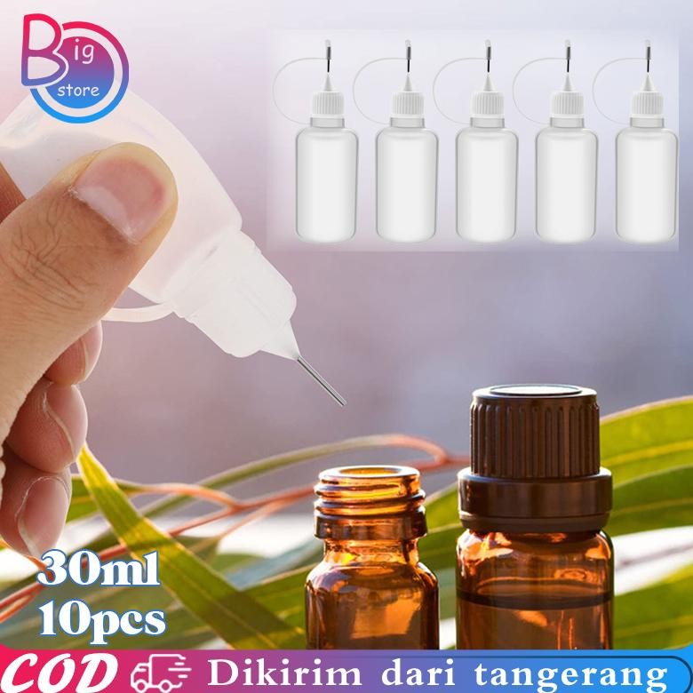 

Terlaris 10Pcs 30Ml Botol Jarum Botol / Botol Aplikator Henna / Needle Bottle / Botol Tetes Jarum