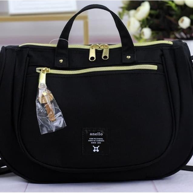[original] anello oval mini shoulder bag / tas bahu wanita import anello - an333 [terlaris] [terbaik