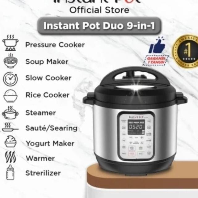 Instant Pot Duo 9 In 1 Electric Cooker  5.7 Liter