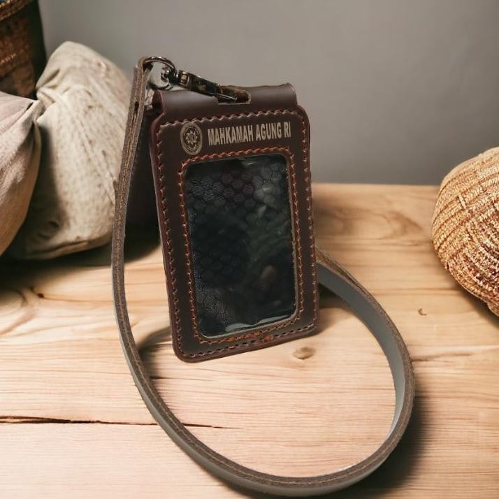 

Tempat Id Card Kulit Lipat Mahkamah Agung Ri Double Layer Lanyard Id Card Holder Mahkamah Konstitusi