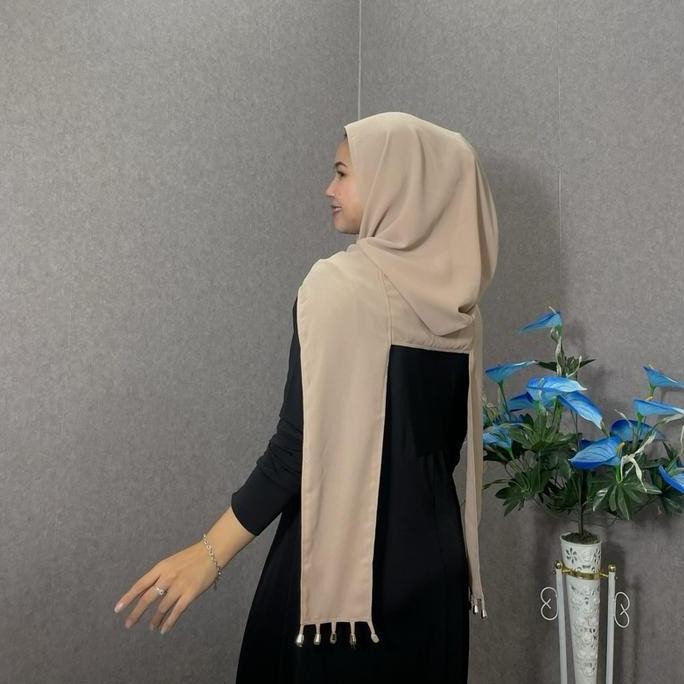 JILBAB MARSYA POLOS  lokal brand/jilbab instan marsya/jilbab instan polos ceruty variasi muslim keru