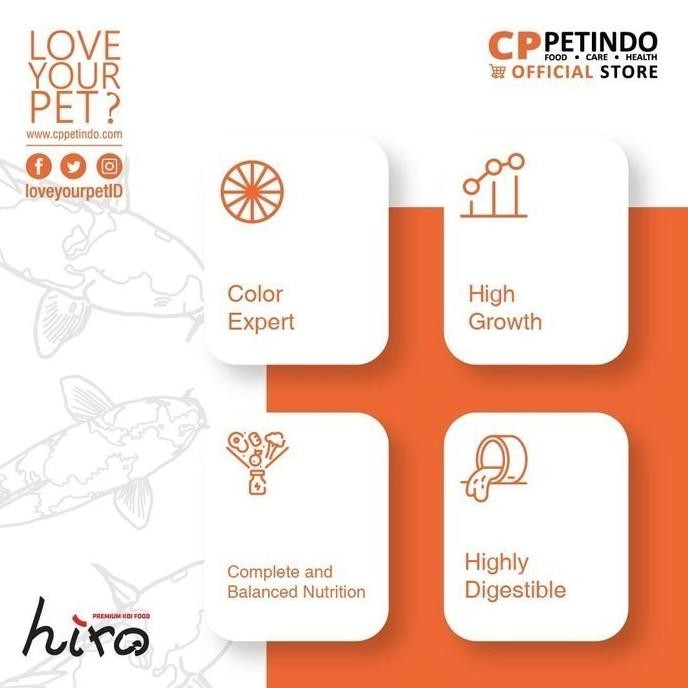 CPPETINDO Hiro Color Expert Koi Food 5mm 1kg