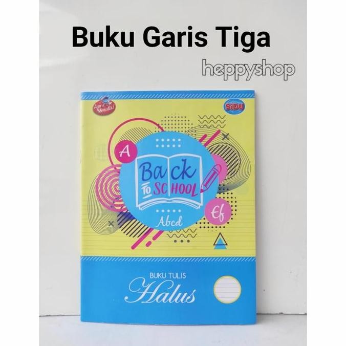 

langsung order saja] Buku Garis Tiga, Buku Tulis Halus