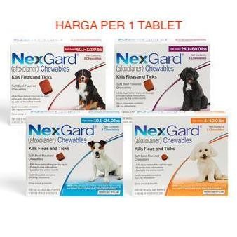 Produk Baru Nexgard Kutu Anjing 1 Tablet | Obat Kutu Anjing Efektif