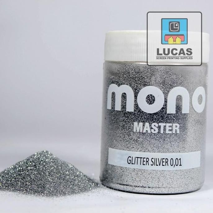 

siap kirim] Glitter Silver 0.01mm Square