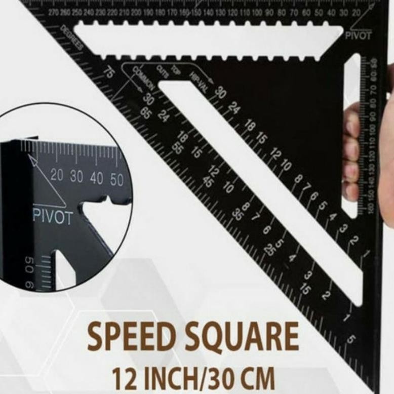 

Premium Speed Square 12 Inci Penggaris Segitiga Siku Alumunium Solid