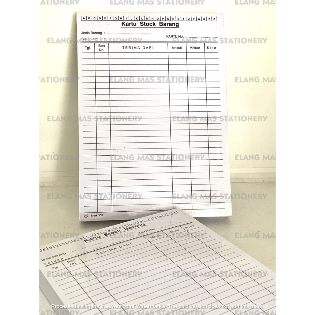 

Kartu Stok Barang isi 100 lembar