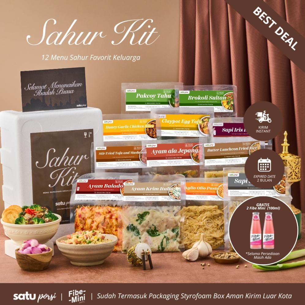 

Satu Porsi Sahur Kit (Paket Makanan Sahur 12 Menu)