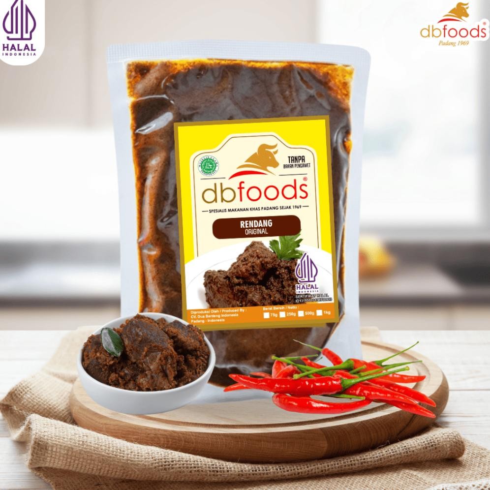 

DBFOODS Rendang 500g Siap Makan Praktis Asli Padang