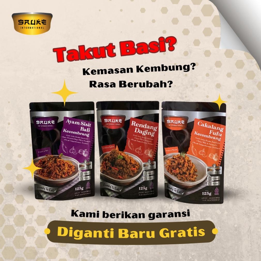 

SAUKE Lauk Instan Paket Suka 1 Isi 2 Varian Daging dan 1 Varian Non Daging