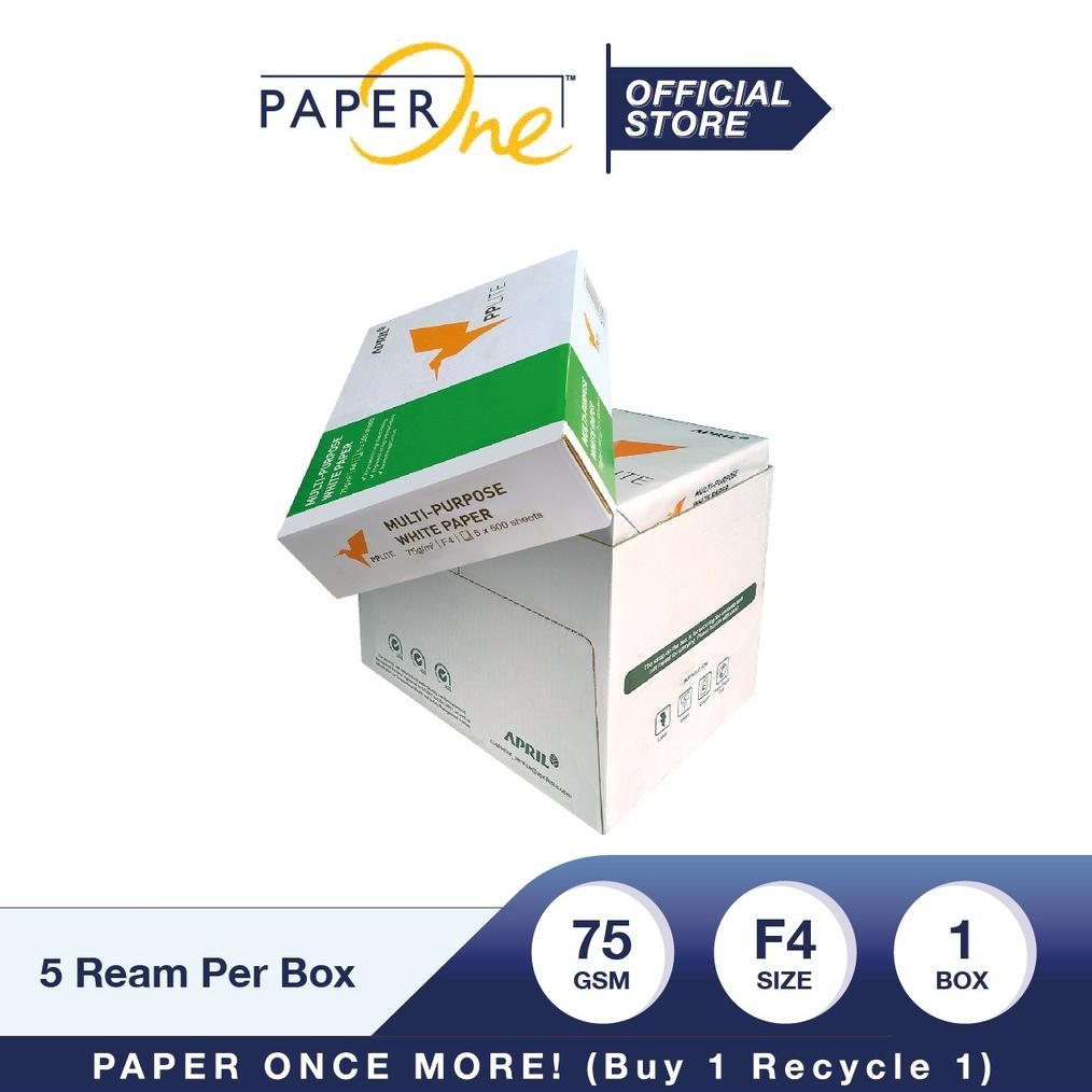 PP Lite Kertas F4 75gr Copier 1 Box (2500 lembar) Kertas HVS F4 Kertas Fotocopy