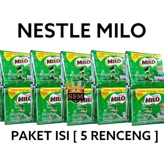 

baru isi 50 sachet milo active-go 22gr - susu bubuk coklat instan minuman energi